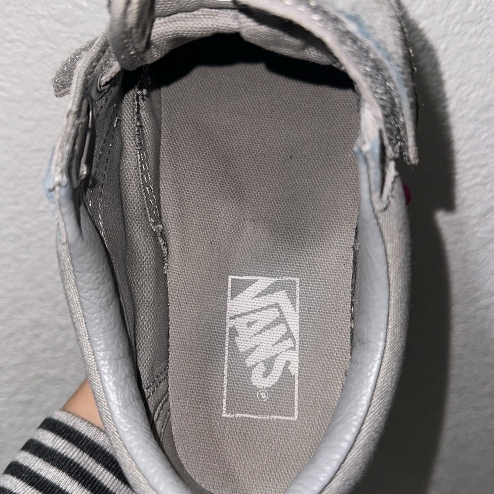 Vans Velcro Gray Shoes Sneakers - Picture 11 of 14